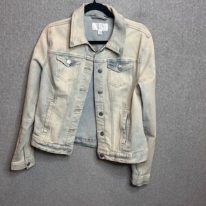 Girls Denim Jacket Time and Tru Light Wash Button Front‎ Size 8 to 10 Years Med